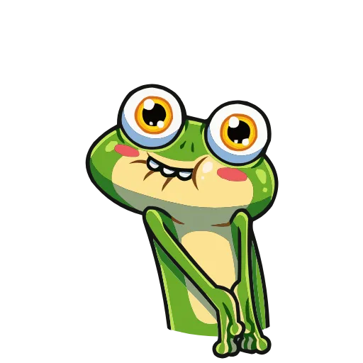 ☺️ Эмодзи «Лягуш и Квакуша» для Telegram