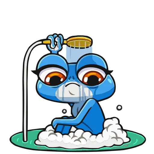 🛁 Эмодзи «Лягуш и Квакуша» для Telegram