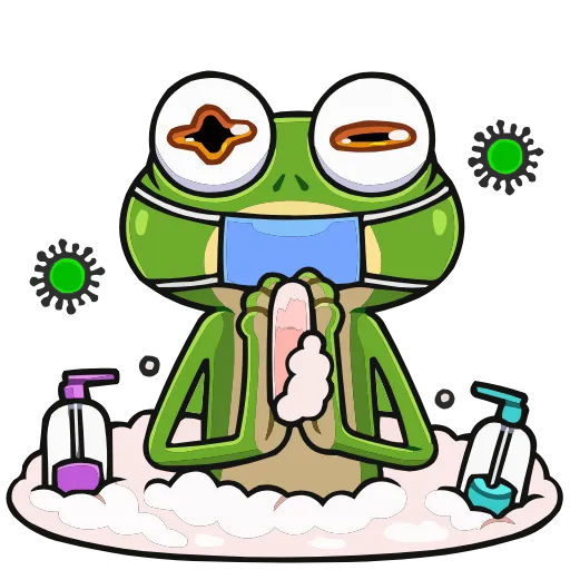 🦠 Эмодзи «Лягуш и Квакуша» для Telegram