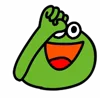 🥳 Эмодзи «🙂 Frogs emoji - лягушки» для Telegram