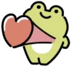 ❤️ Эмодзи «Frogs» для Telegram