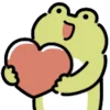 ❤️ Эмодзи «Frogs» для Telegram