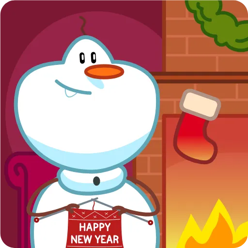 😌 Стикер «Snowman» для Telegram