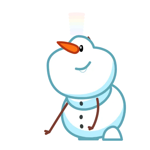 🦄 Стикер «Snowman» для Telegram