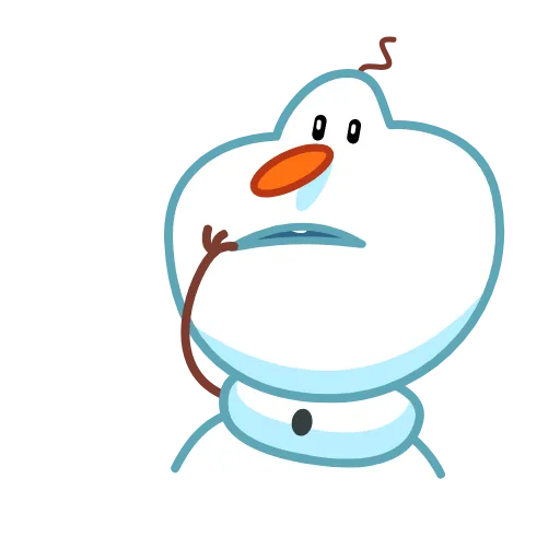 🤦‍♂️ Стикер «Snowman» для Telegram