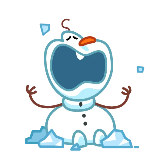 😢 Стикер «Snowman» для Telegram