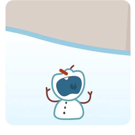 😫 Стикер «Snowman» для Telegram