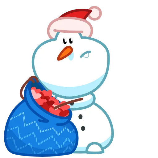😬 Стикер «Snowman» для Telegram