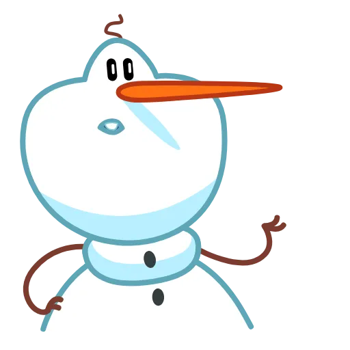 🤥 Стикер «Snowman» для Telegram