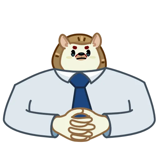 👔 Эмодзи «Анимированный набор эмоджи с ёжиком Фуфиком из ВК» для Telegram