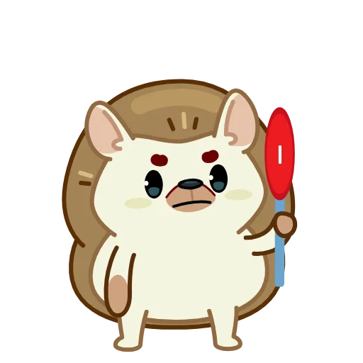⛔️ Эмодзи «Анимированный набор эмоджи с ёжиком Фуфиком из ВК» для Telegram
