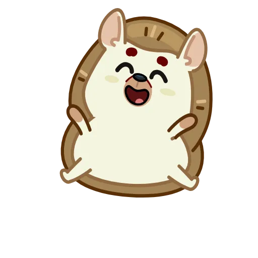 ☺️ Эмодзи «Анимированный набор эмоджи с ёжиком Фуфиком из ВК» для Telegram