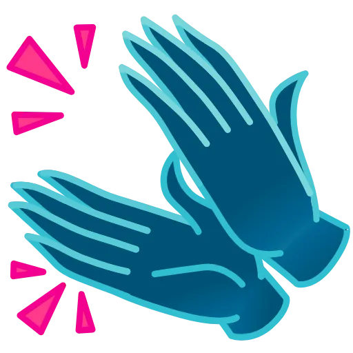 👏 Эмодзи «Фуксиана - эмодзи цвета фуксия» для Telegram