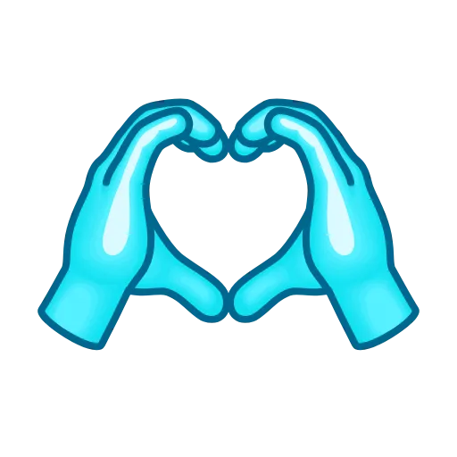 🫶 Эмодзи «Фуксиана - эмодзи цвета фуксия» для Telegram