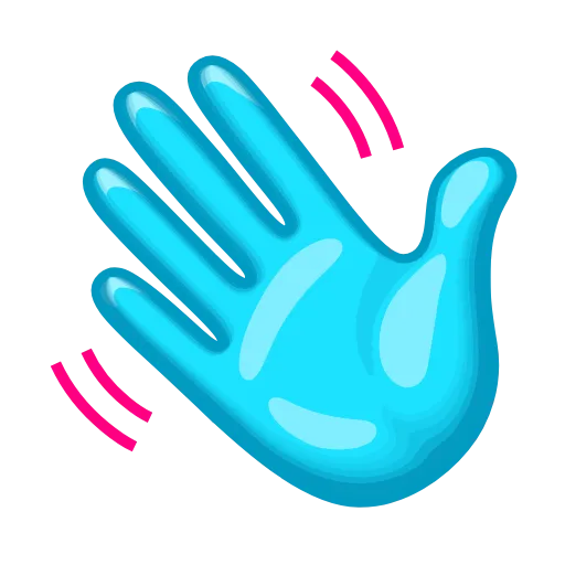 👋 Эмодзи «Фуксиана - эмодзи цвета фуксия» для Telegram