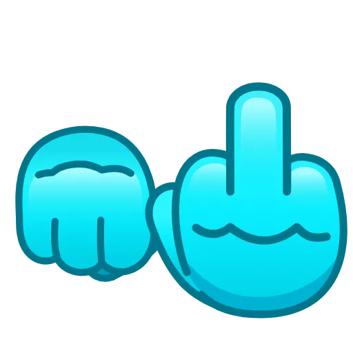 🖕 Эмодзи «Фуксиана - эмодзи цвета фуксия» для Telegram