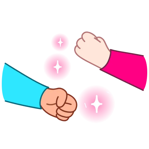 🤝 Эмодзи «Фуксиана - эмодзи цвета фуксия» для Telegram