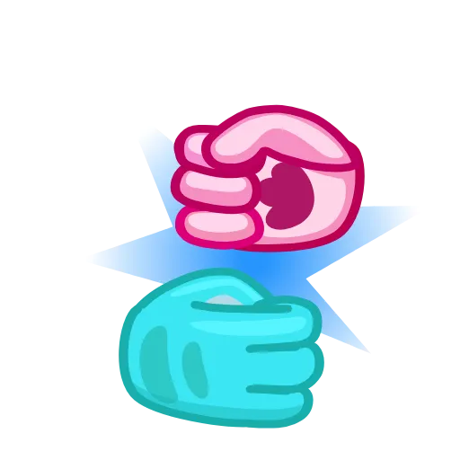 🤝 Эмодзи «Фуксиана - эмодзи цвета фуксия» для Telegram