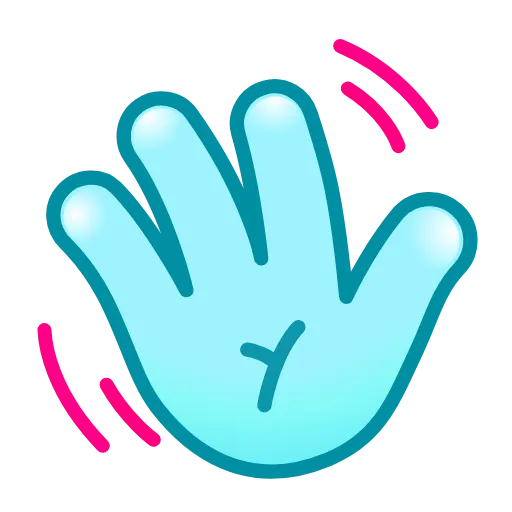 👋 Эмодзи «Фуксиана - эмодзи цвета фуксия» для Telegram