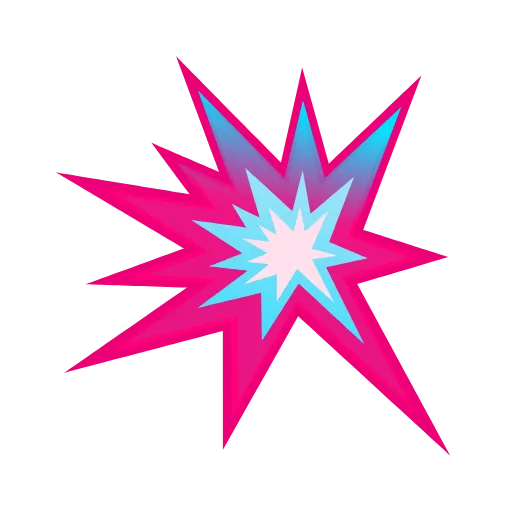 🥳 Эмодзи «Фуксиана-3 - розово-голубые эмодзи» для Telegram