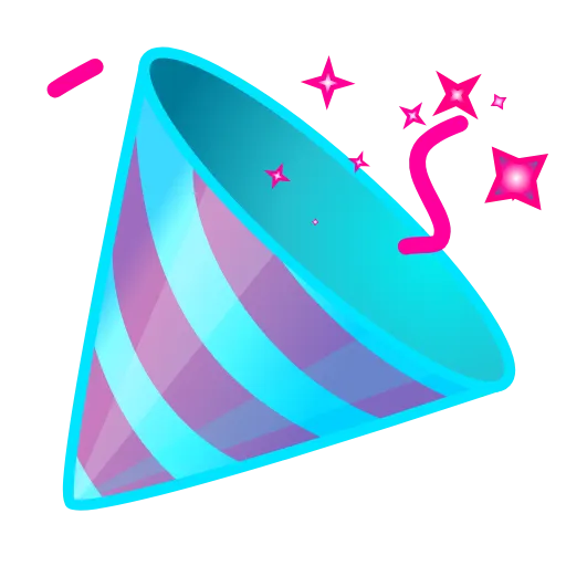 🥳 Эмодзи «Фуксиана-3 - розово-голубые эмодзи» для Telegram