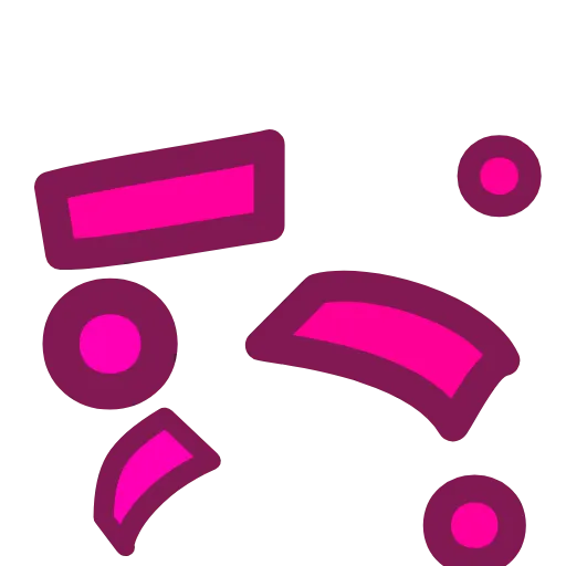 🎊 Эмодзи «Фуксиана-3 - розово-голубые эмодзи» для Telegram