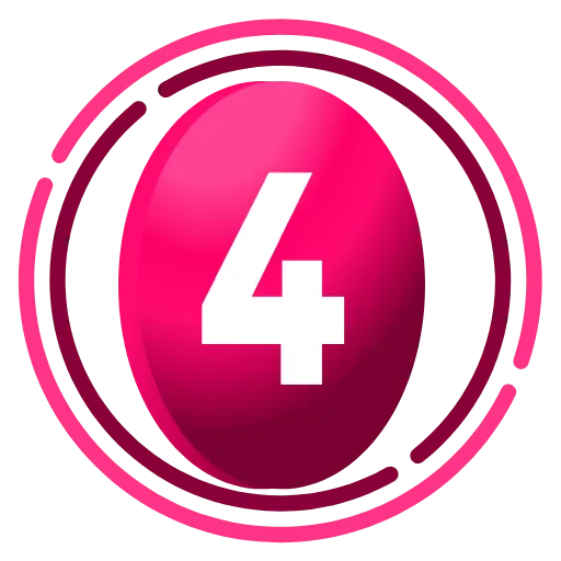 4️⃣ Эмодзи «Фуксиана цифры» для Telegram