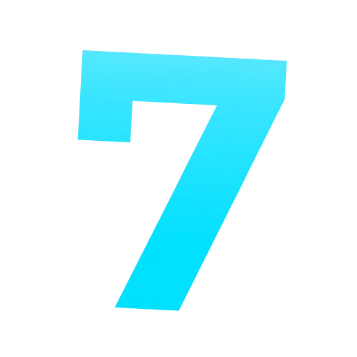 7️⃣ Эмодзи «Фуксиана цифры» для Telegram