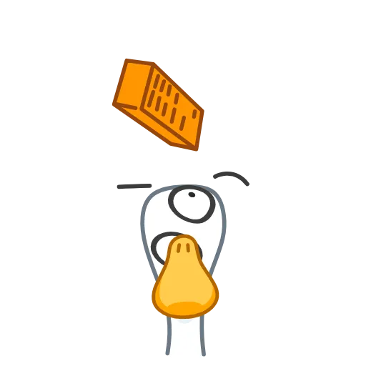 😵 Эмодзи «Funky Goose» для Telegram
