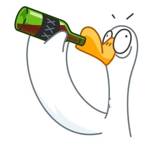 🍾 Эмодзи «Funky Goose» для Telegram