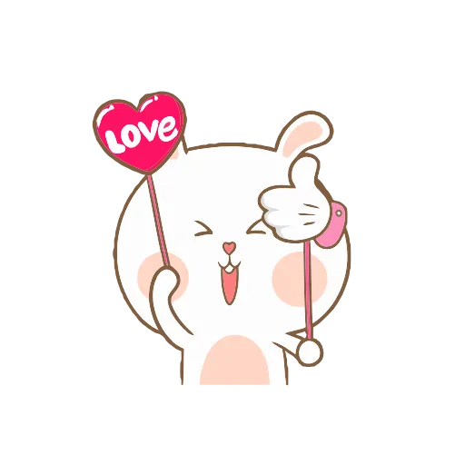 ❤️ Эмодзи «Funny Bunny» для Telegram