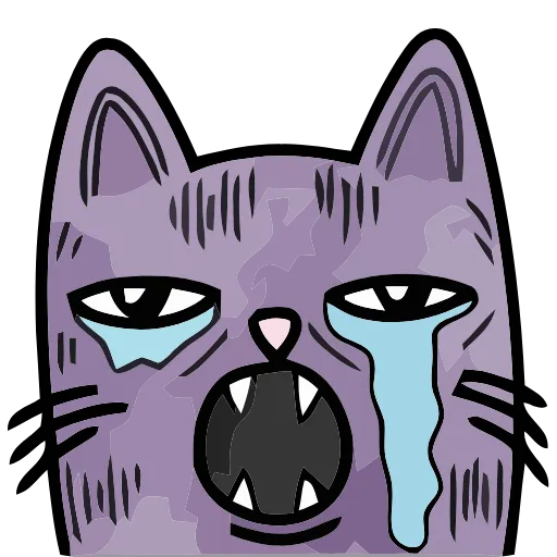 😭 Эмодзи «Funny Cats» для Telegram
