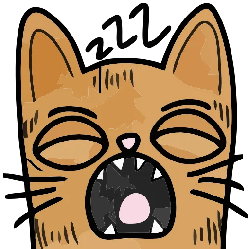 😴 Эмодзи «Funny Cats» для Telegram