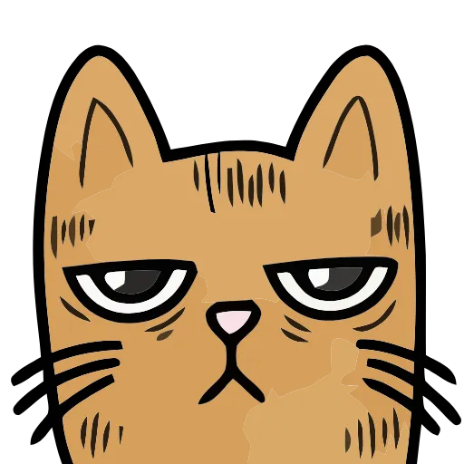 😐 Эмодзи «Funny Cats» для Telegram