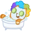 🛁 Эмодзи «Забавный Персик» для Telegram