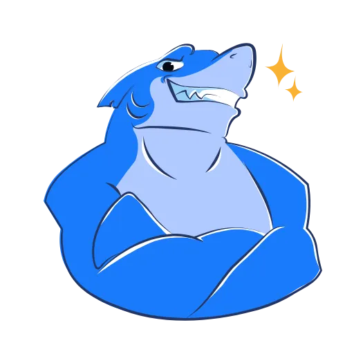 💪 Эмодзи «Funnysharkyemoji» для Telegram