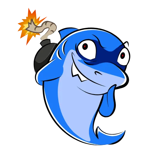 👈 Эмодзи «Funnysharkyemoji» для Telegram