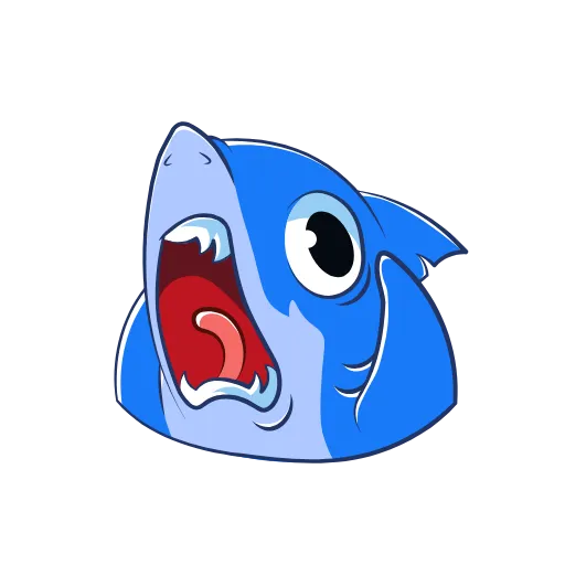😜 Эмодзи «Funnysharkyemoji» для Telegram