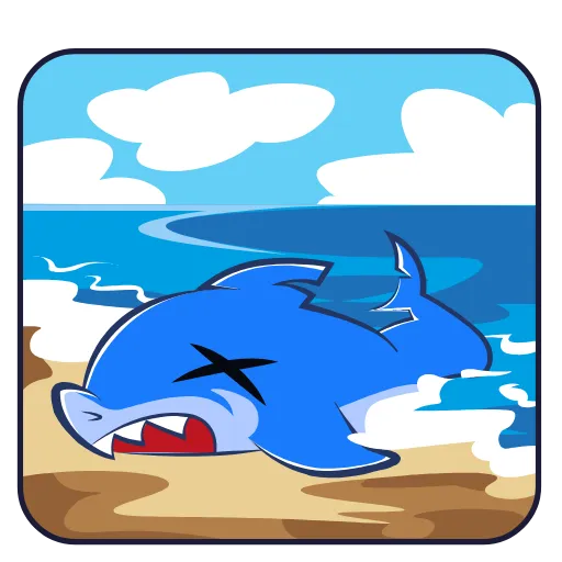 🤕 Эмодзи «Funnysharkyemoji» для Telegram