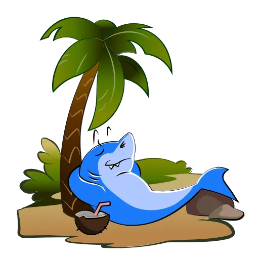 😵 Эмодзи «Funnysharkyemoji» для Telegram