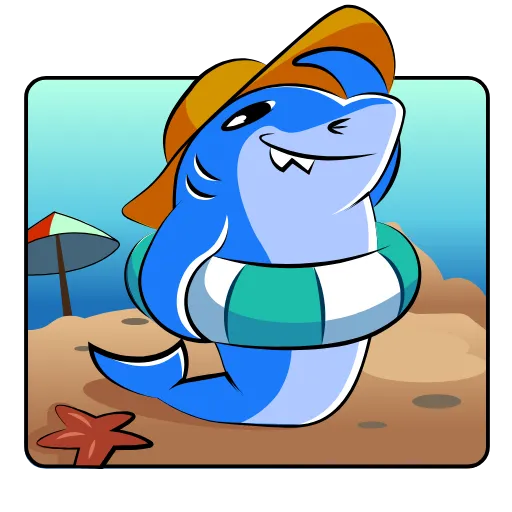 😕 Эмодзи «Funnysharkyemoji» для Telegram