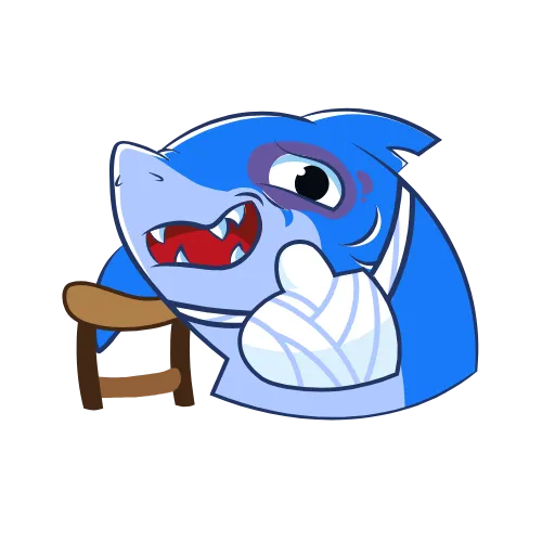 ❤️ Эмодзи «Funnysharkyemoji» для Telegram