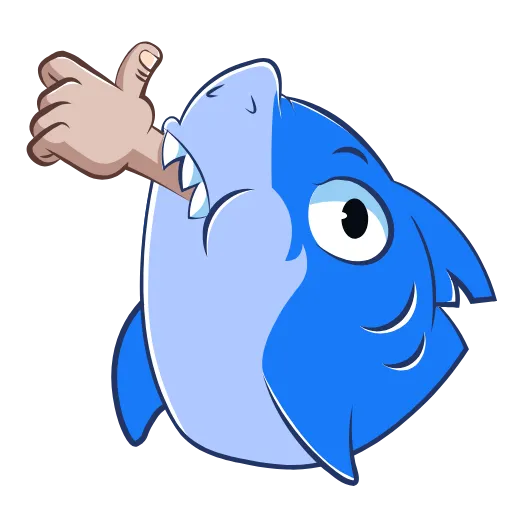 👍 Эмодзи «Funnysharkyemoji» для Telegram