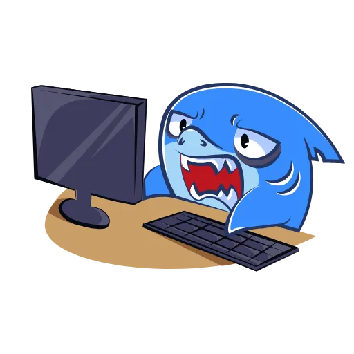 😪 Эмодзи «Funnysharkyemoji» для Telegram