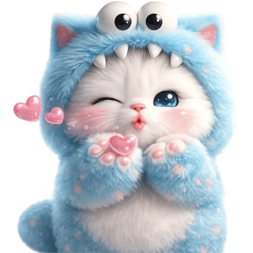 😘 Стикер «Пушистый Монстр» для Telegram
