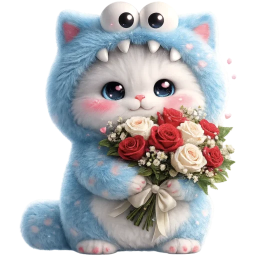 💐 Стикер «Пушистый Монстр» для Telegram