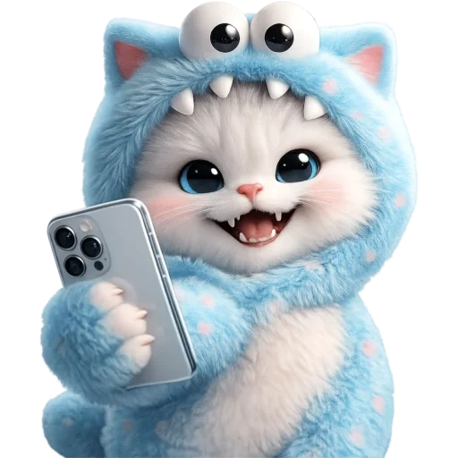 📷 Стикер «Пушистый Монстр» для Telegram