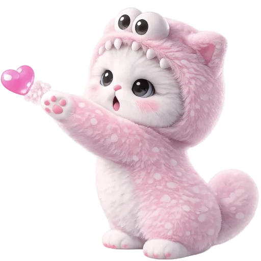 💘 Стикер «Пушистый Монстр» для Telegram