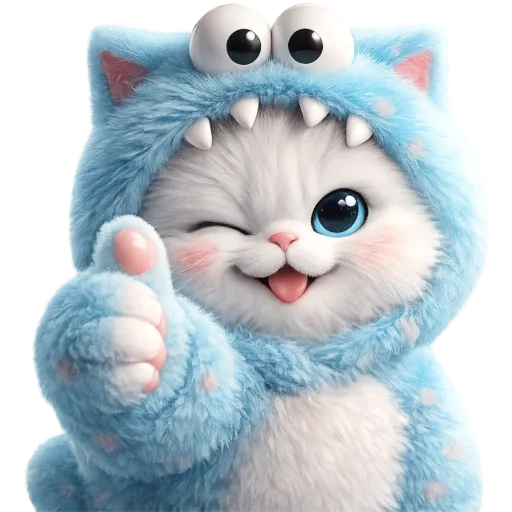 👍 Стикер «Пушистый Монстр» для Telegram