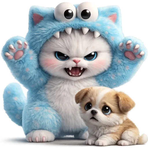 👹 Стикер «Пушистый Монстр» для Telegram